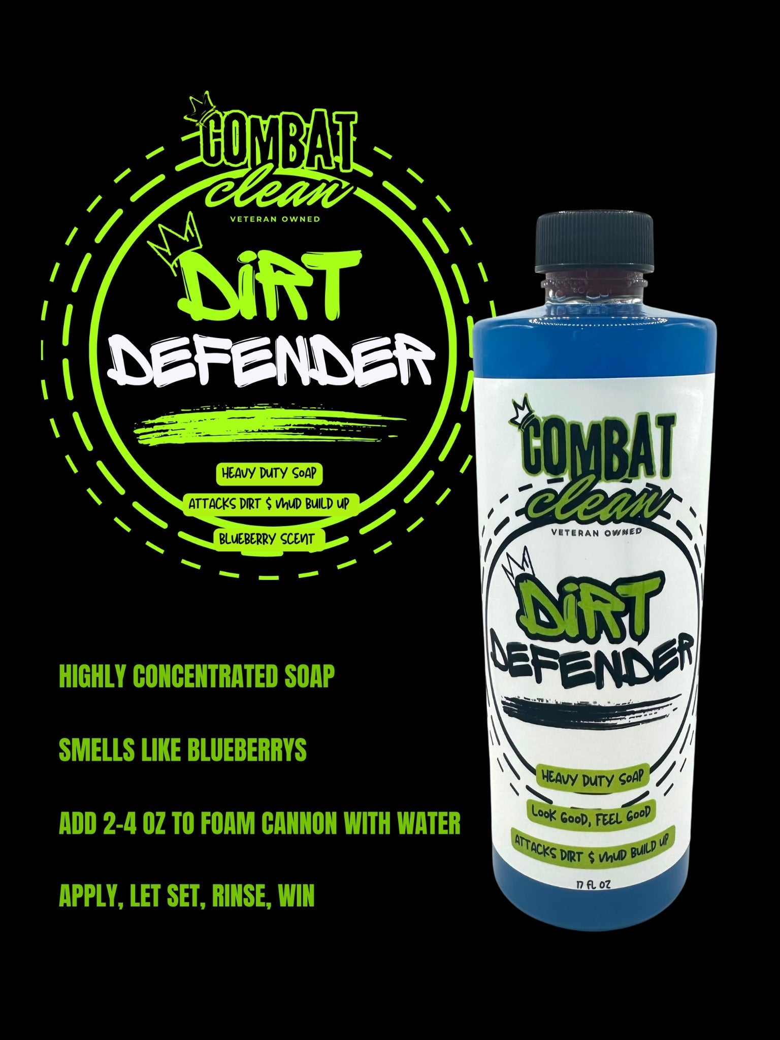 Combat | Dirt Defender (Super Foam Shampoo) - sku-51375045116183-sku-50908705980695-sku-50908706013463-  DRIVEN - 2