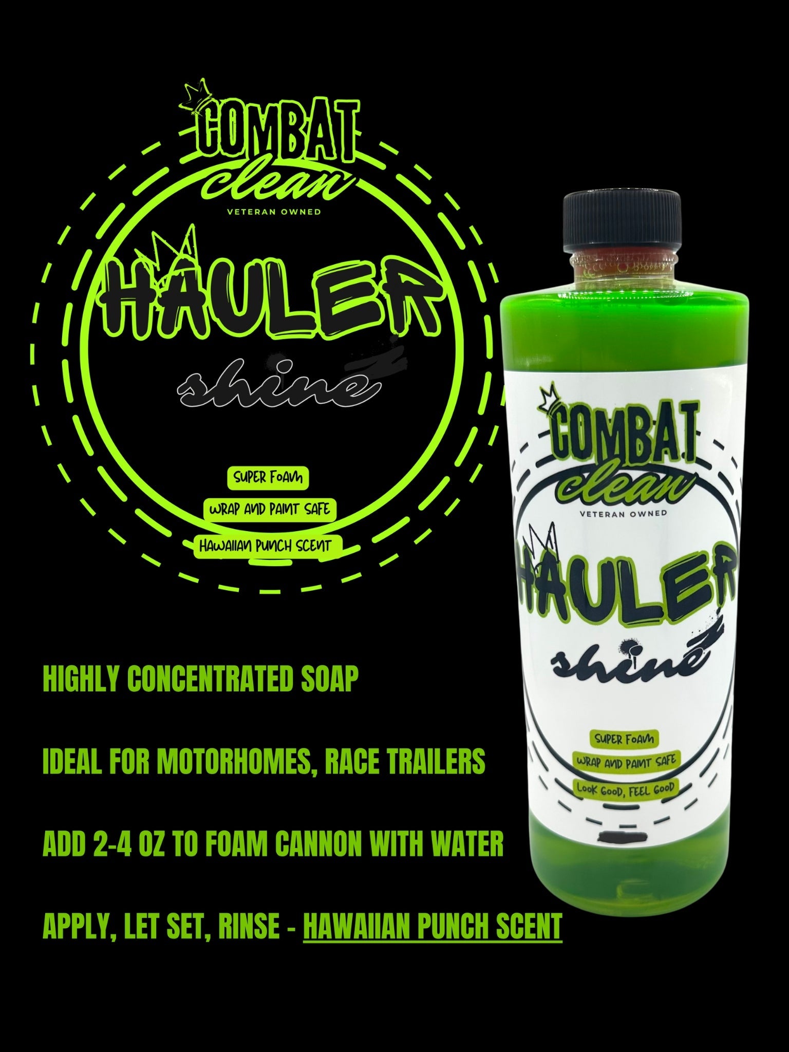 Combat | Hauler Shine (Super Foam Shampoo) - sku-50908668494103-sku-50908668526871-sku-50908668559639-  DRIVEN - 2