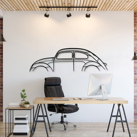 Beetle Metal Car Wall Art - MT0889 - MT0889B49L-MT0889B69L-MT0889B80L-MT0889B99L-MT0889B120L-  DRIVEN - 1