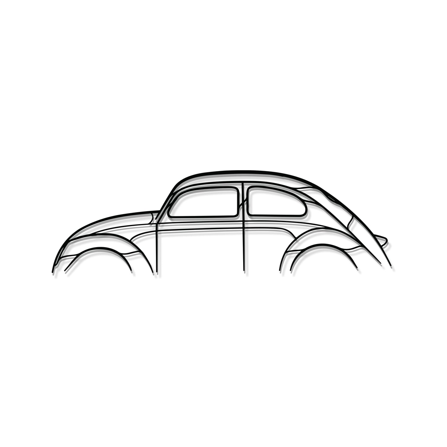Beetle Metal Car Wall Art - MT0889 - MT0889B49L-MT0889B69L-MT0889B80L-MT0889B99L-MT0889B120L-  DRIVEN - 8