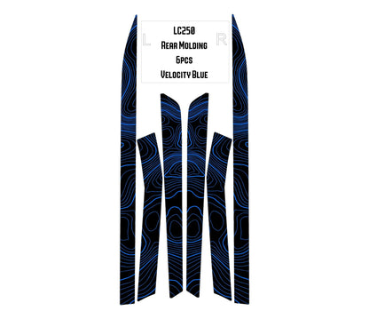 Topographic Rear Trim Overlays (6pcs) - 2024+ Land Cruiser / GX 550 - 24LC250RTRIM6PC-WH-24LC250RTRIM6PC-ARG-24LC250RTRIM6PC-CBNG-24LC250RTRIM6PC-CG-24LC250RTRIM6PC-DS-  DRIVEN - 14