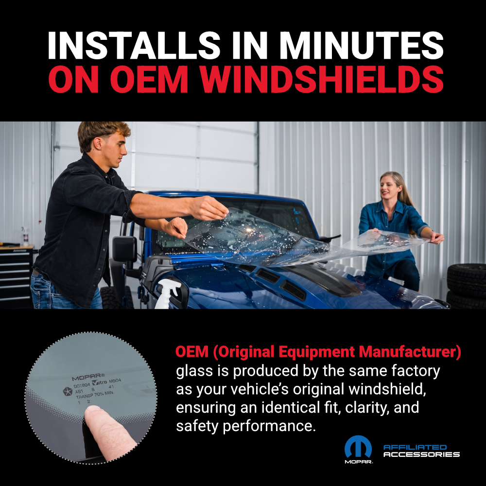 Windshield Defense Kit For Jeep Wrangler or Gladiator - JP1330-JL-JP1330-JT-JP1330-JK-JP1330-TJ-JP1330-CJ-  DRIVEN - 7