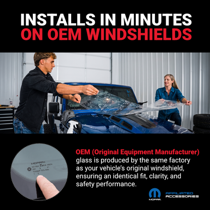Windshield Defense Kit For Jeep Wrangler or Gladiator - JP1330-JL-JP1330-JT-JP1330-JK-JP1330-TJ-JP1330-CJ-  DRIVEN - 7