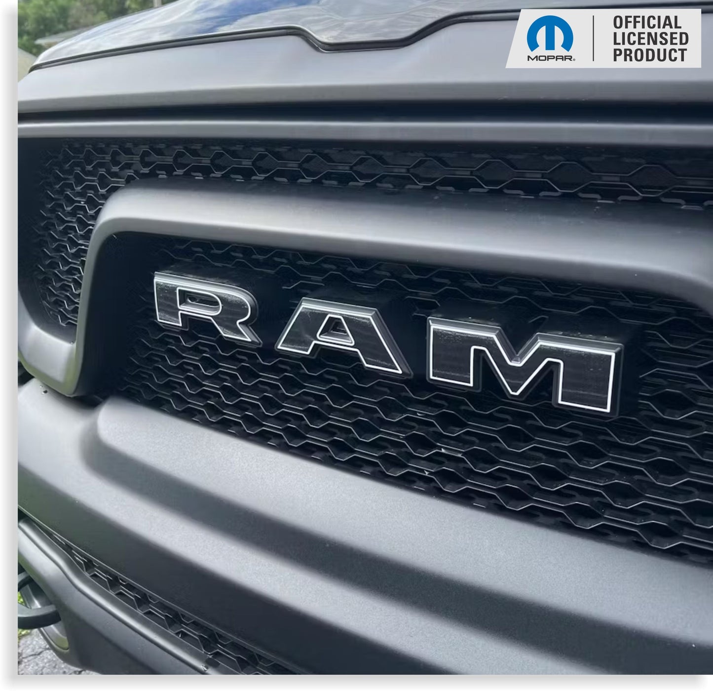 RAM Grille Emblem Overlay Decal   - 2019-2024 Ram 1500 Rebel - Ram19:Rebel-F-01-Ram19:Rebel-F-03-Ram19:Rebel-F-02-Ram19:Rebel-F-04-Ram19:Rebel-F-05-  DRIVEN - 12