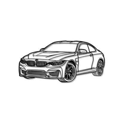 2014 F82 M4 Perspective Metal Car Wall Art - MT1143 - MT1143B69L-MT1143B80L-MT1143B99L-MT1143B115L-MT1143B140L-  DRIVEN - 7