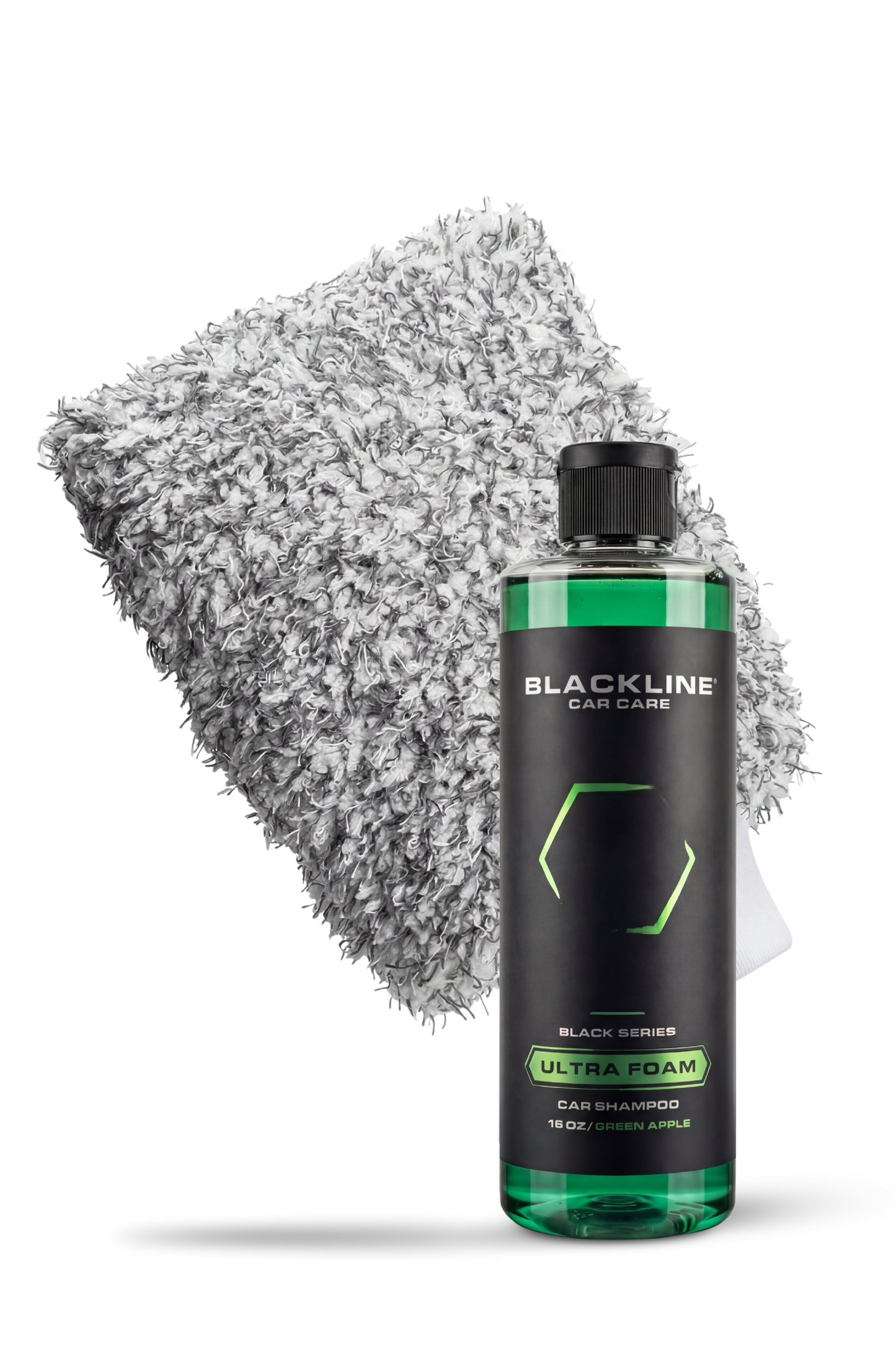BLACKLINE® MICROFIBER WASH MITT - BLMWM-BLMWMB-  DRIVEN - 8
