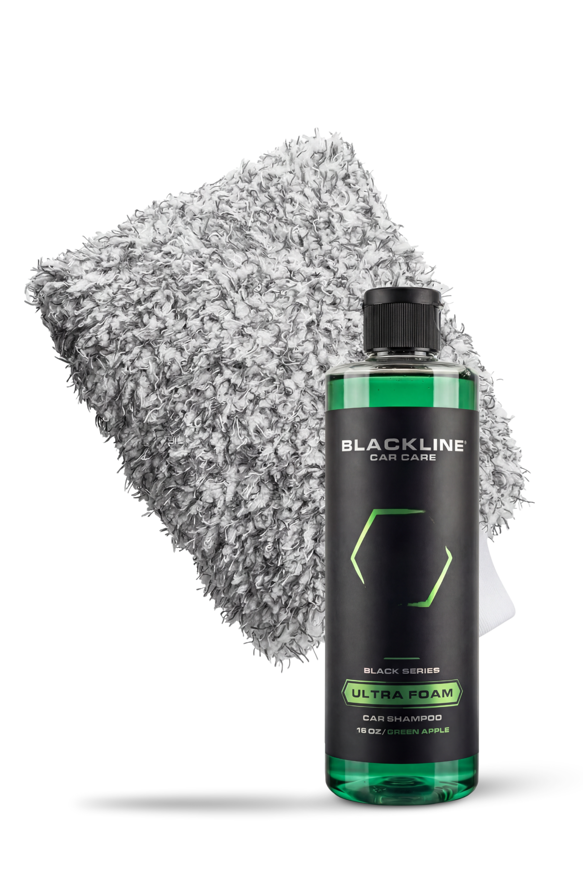 BLACKLINE® MICROFIBER WASH MITT - BLMWM-BLMWMB-  DRIVEN - 8