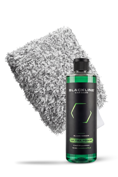 BLACKLINE® MICROFIBER WASH MITT - BLMWM-BLMWMB-  DRIVEN - 8