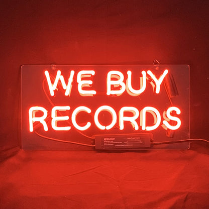 We Buy Records Neon Light Sign - TN258-  DRIVEN - 1