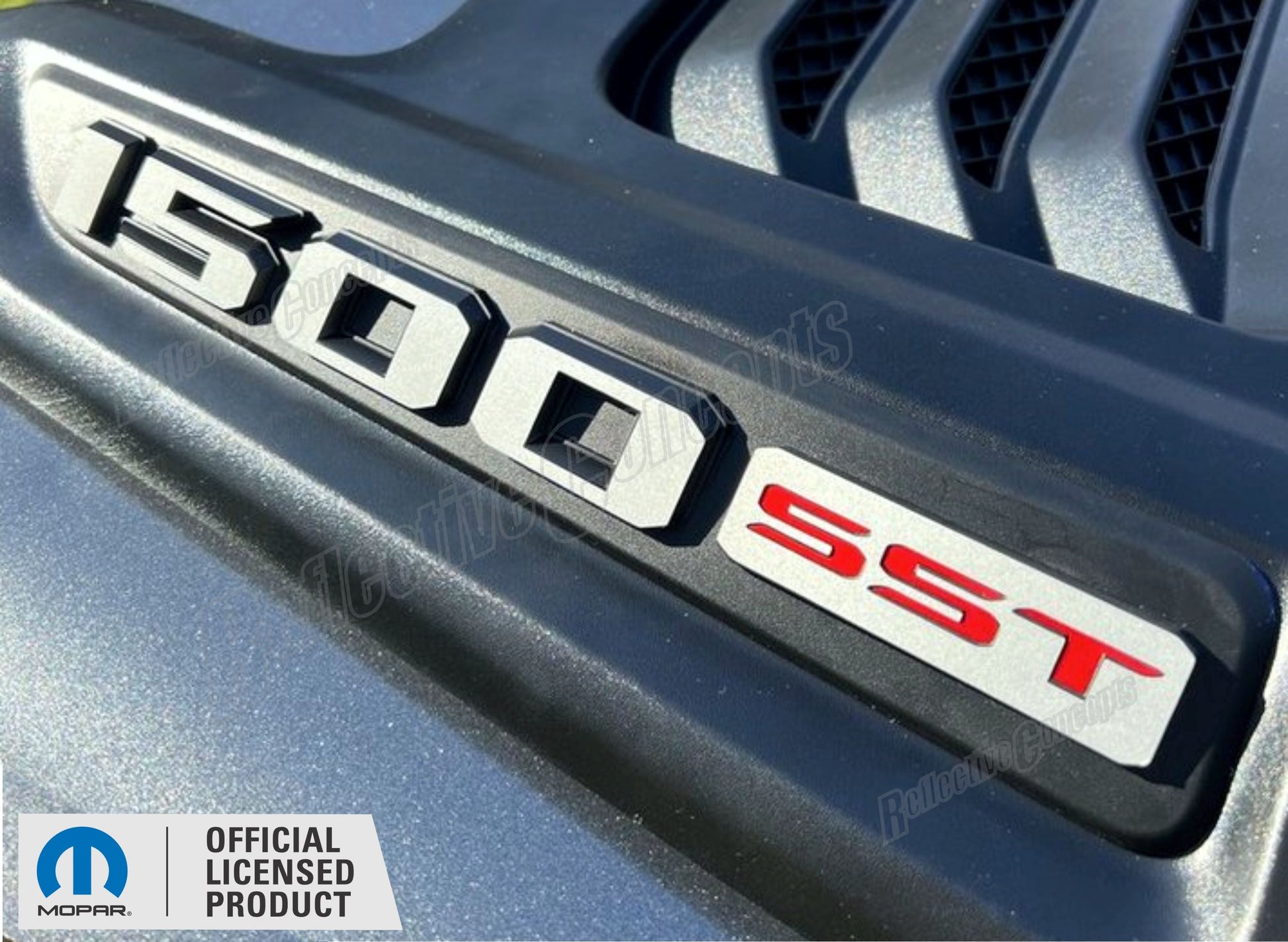 1500 SST Sport Performance Hood Emblem Overlay Decals - 2025 Laramie and Rebel - sku-46349164282043-  DRIVEN - 1