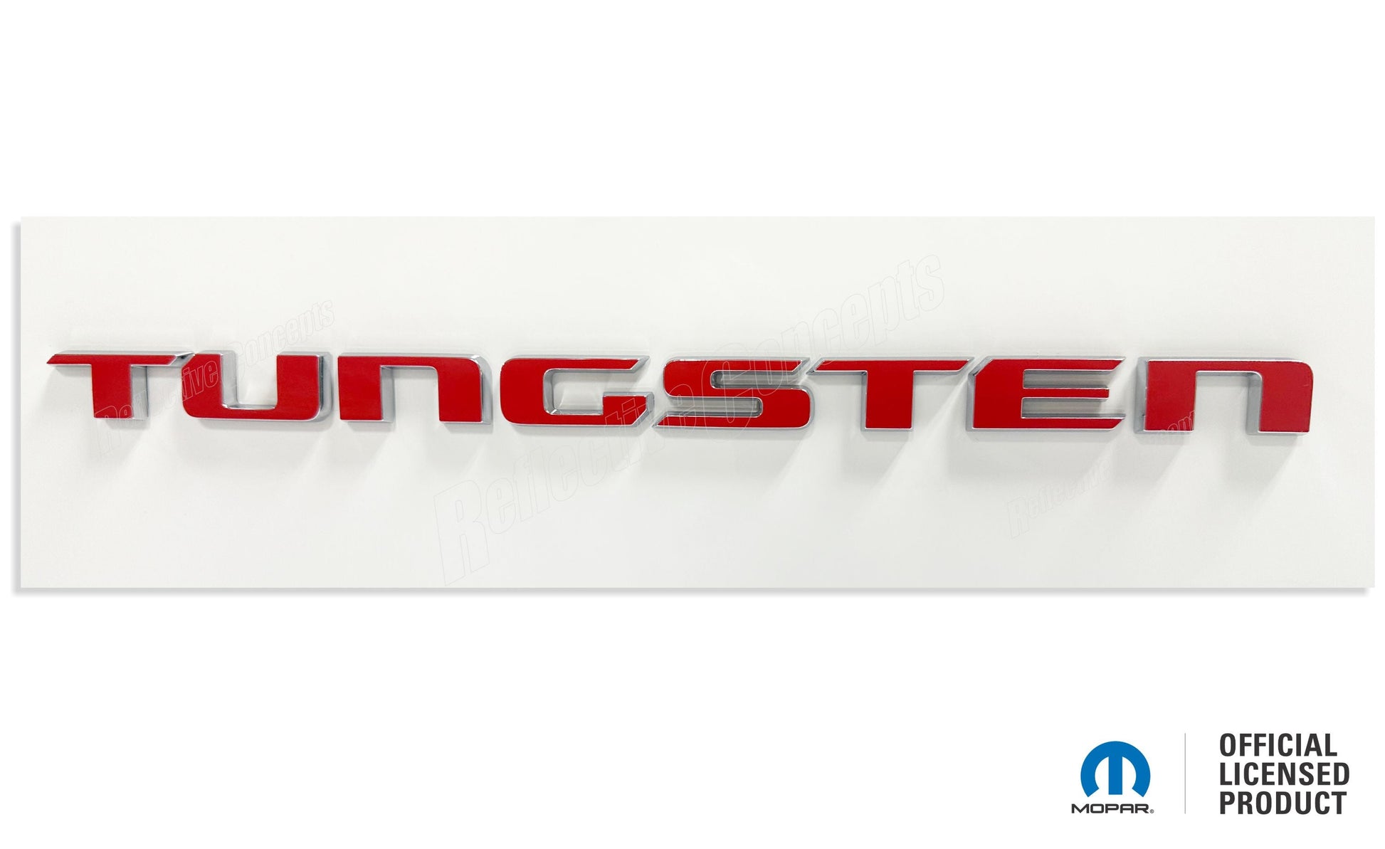 TUNGSTEN Tailgate Emblem Overlay Decal - 2025-2026 Ram 1500 Tungsten - sku-46362358251707-sku-46362358284475-sku-46362358317243-sku-46362358350011-sku-46362358382779-  DRIVEN - 4