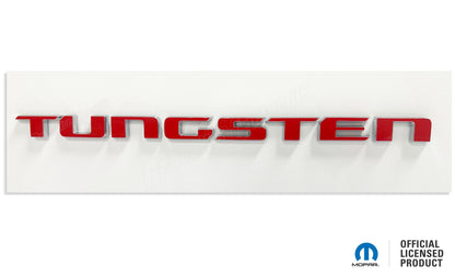 TUNGSTEN Tailgate Emblem Overlay Decal - 2025-2026 Ram 1500 Tungsten - sku-46362358251707-sku-46362358284475-sku-46362358317243-sku-46362358350011-sku-46362358382779-  DRIVEN - 4