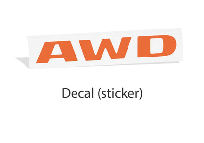 AWD Emblem Inlay Decal - 2006-2010 Dodge Charger - sku-44832219922619-sku-44832219955387-sku-44832219988155-sku-44832220020923-sku-44832220053691-  DRIVEN - 2