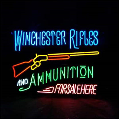 Winghester Rifles And Ammunition Neon Sign Light - MEX358-  DRIVEN - 2