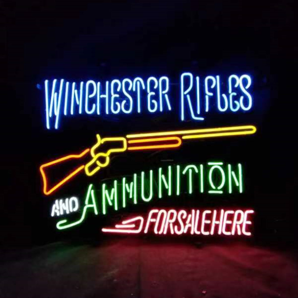 Winghester Rifles And Ammunition Neon Sign Light - MEX358-  DRIVEN - 3