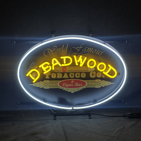 World Famous Deadwood Tobacco_Co. Cigar Neon Light Sign - ME978-  DRIVEN - 1