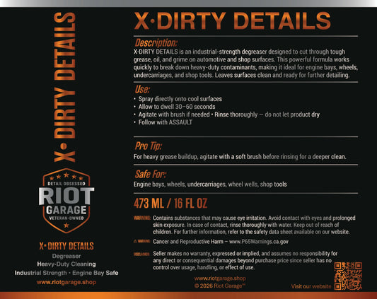 X-DIRTY DETAILS  - HD Degreaser - RG-RIOT-X-DIRTYDETAILS-16-RG-RIOT-X-DIRTYDETAILS-64-  DRIVEN - 2