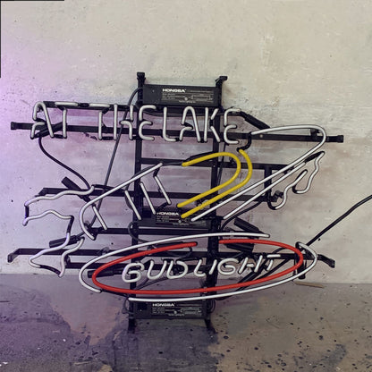 Yacht At The Lake Bud Light Neon Light Sign - ME213-  DRIVEN - 2