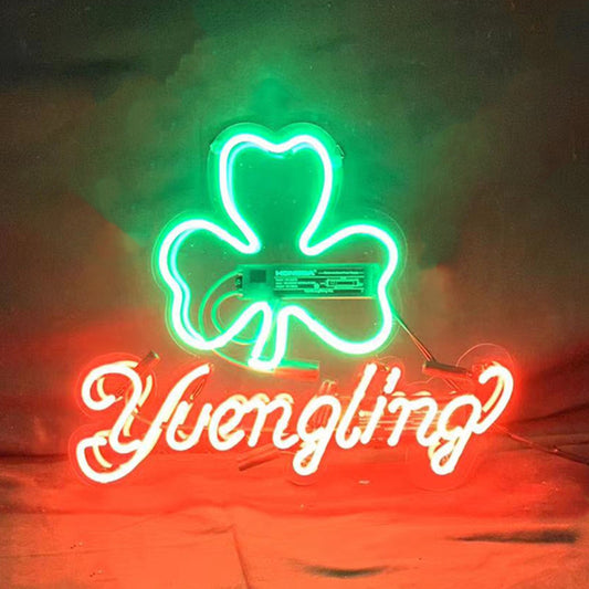 Yuengling Lager Clover Neon Light Sign - ME592-  DRIVEN - 1