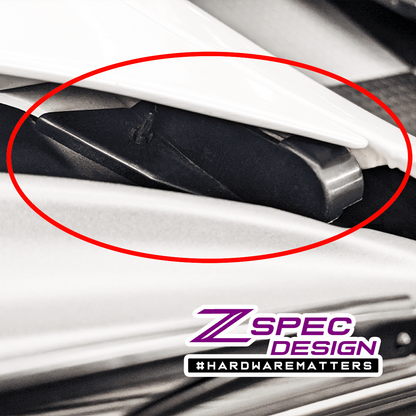 ZSPEC Hood Hinge Covers for '90-96 300zx LHD & RHD, Sold per Left/Right Set - ZSD-759079-  DRIVEN - 2