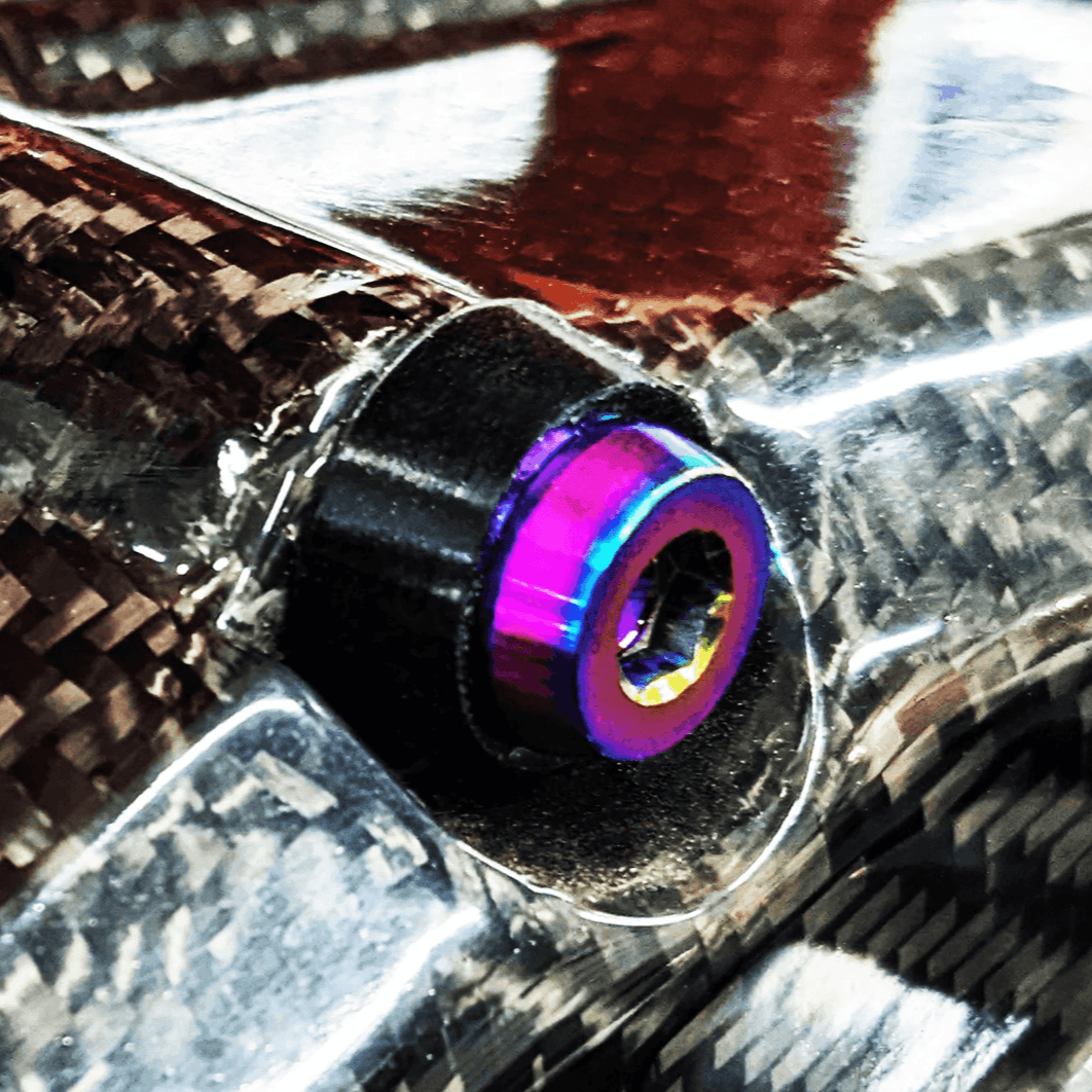 ZSPEC Shoulder-Bolt Timing Covers Fasteners w/ Bushings, Nissan 300zx Z32, Titanium - ZSD-569395-ZSD-569401-ZSD-569418-ZSD-569425-ZSD-569432-  DRIVEN - 3