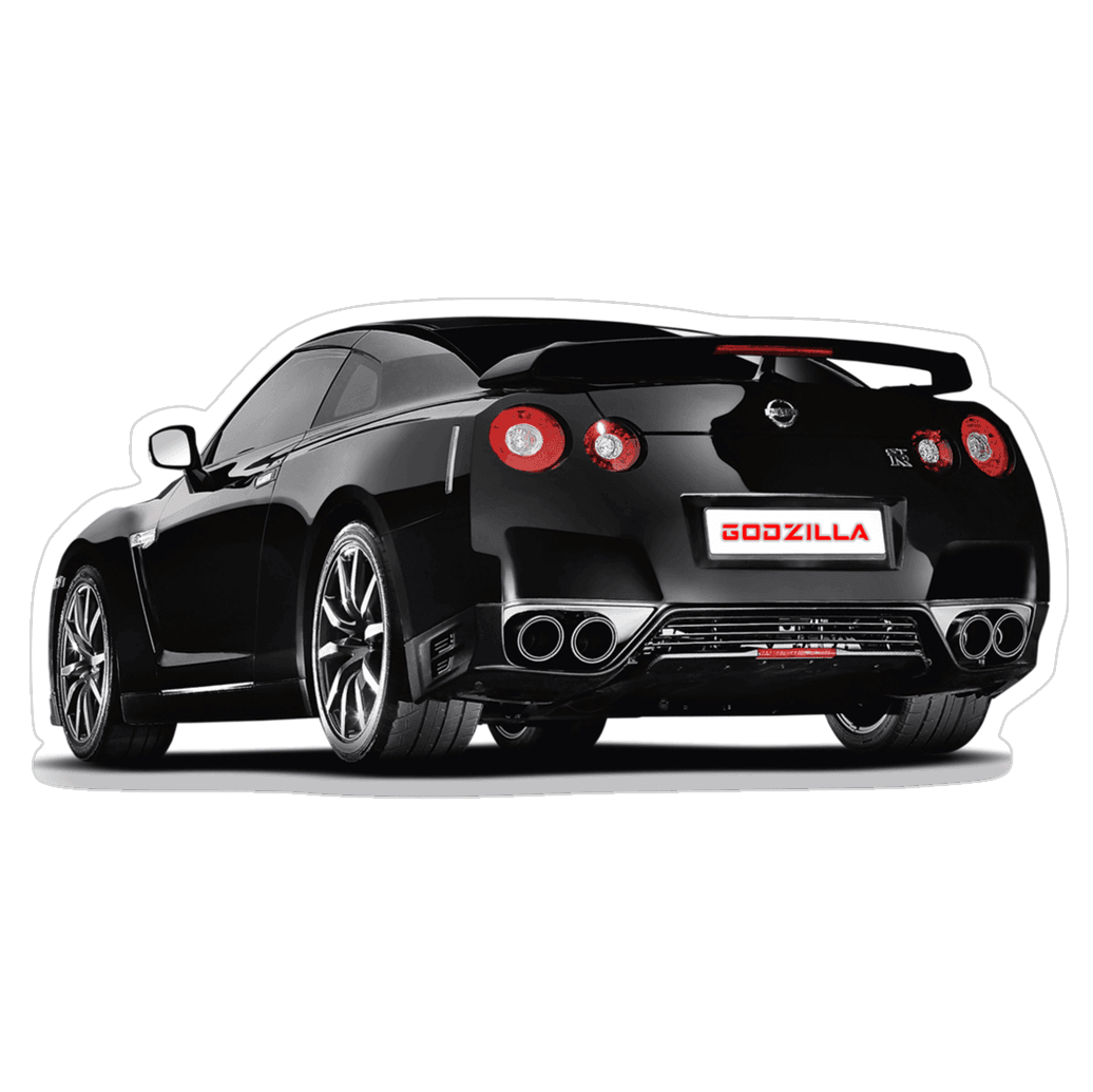 Nissan GTR R35 Black Car Vinyl Decal / Sticker, 4.9" x 2.4" - ZSD-010163-  DRIVEN - 1