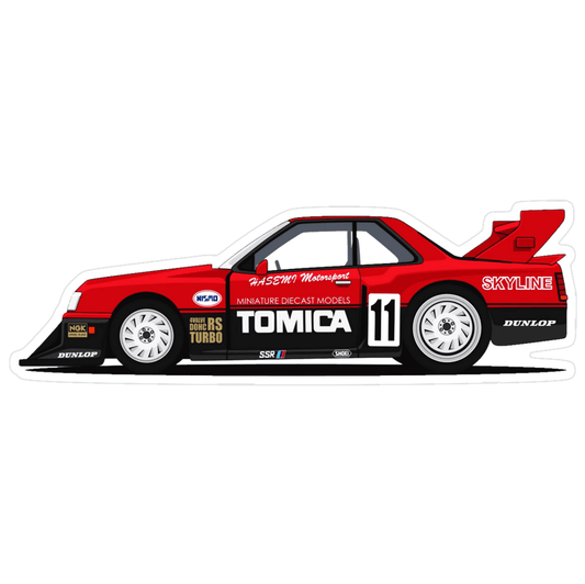 Nissan Skyline Super Silhouette Car Vinyl Decal / Sticker, 5" x 1.6" - ZSD-010187-  DRIVEN - 1