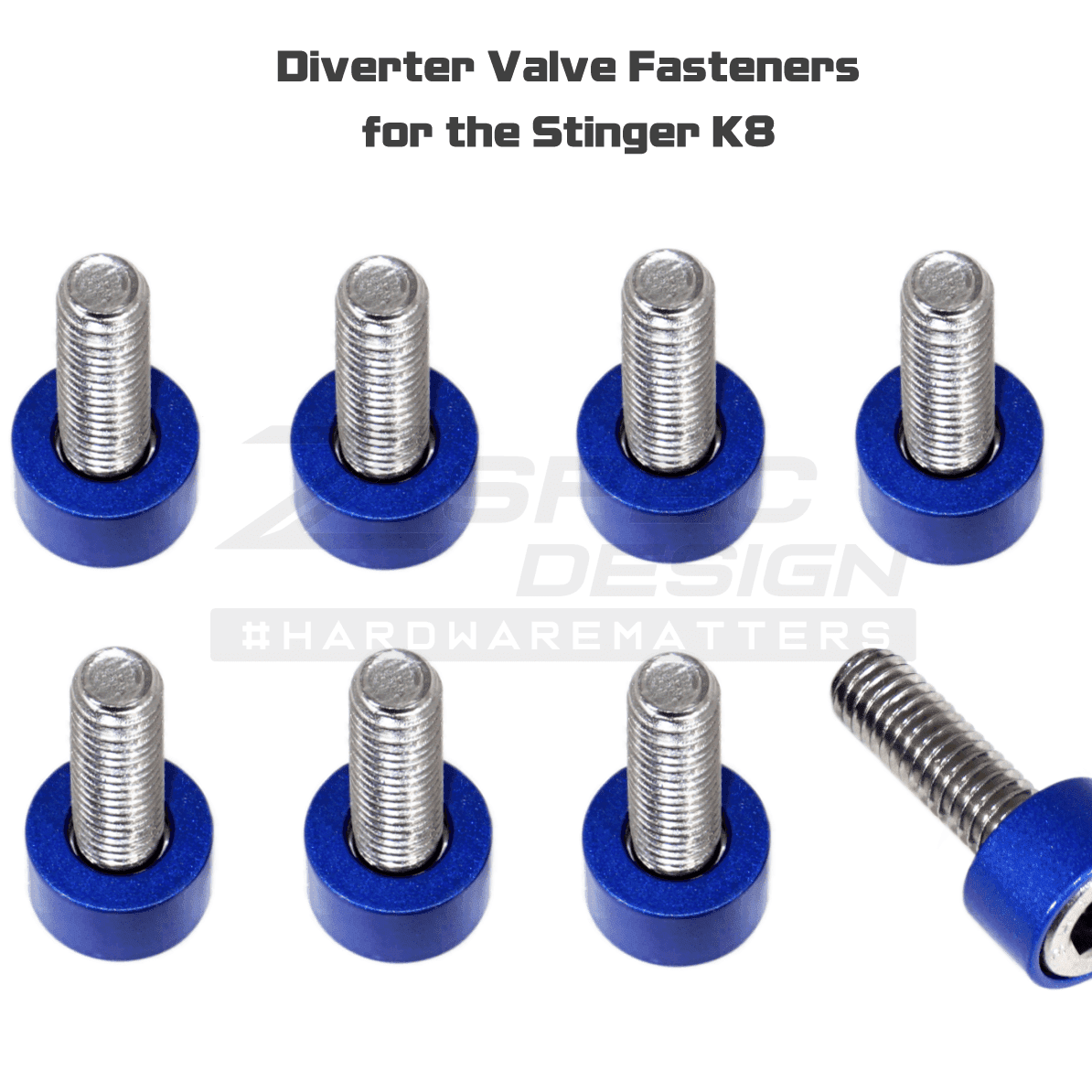 ZSPEC Stage-3 Dress Up Bolts® Fastener Kit for '18+ Kia Stinger GT K8, Stainless & Billet - ZSD-758065-ZSD-758072-ZSD-758089-ZSD-758096-ZSD-758102-  DRIVEN - 6