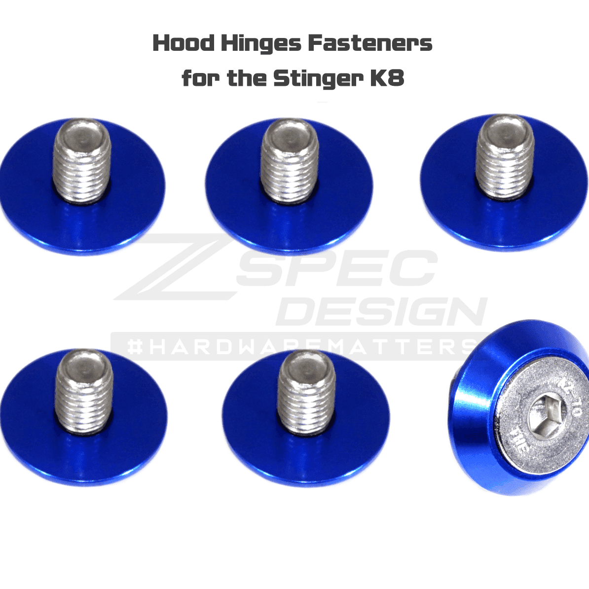 ZSPEC Hood Hinges Fastener Kit for '18+ Stinger GT, Stainless & Billet Hardware - ZSD-760648-ZSD-760655-ZSD-760662-ZSD-760679-ZSD-760686-  DRIVEN - 3