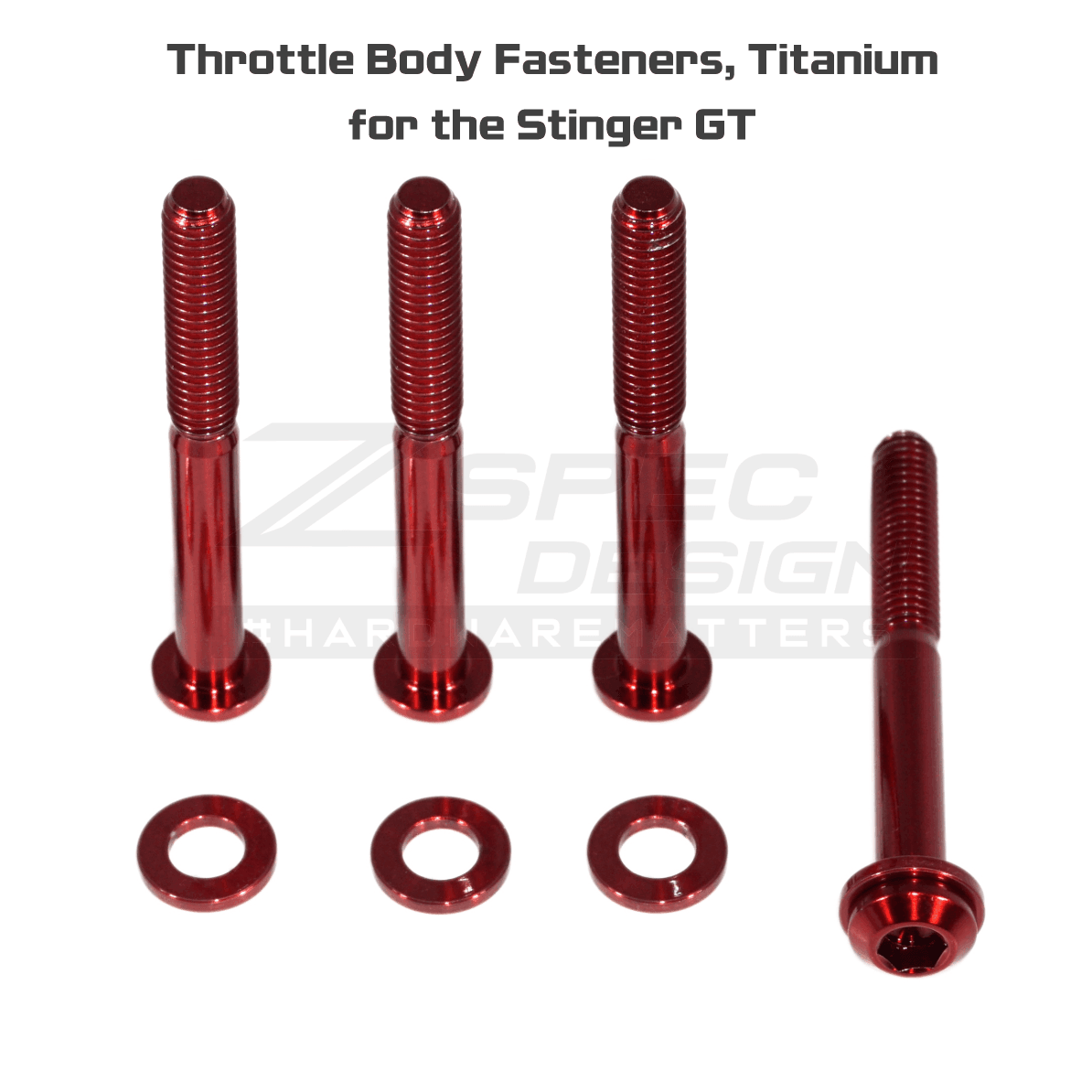 ZSPEC Throttle Body Fasteners for '18+ Stinger GT, Titanium - ZSD-002779-ZSD-002786-ZSD-002793-ZSD-002809-ZSD-002816-  DRIVEN - 5