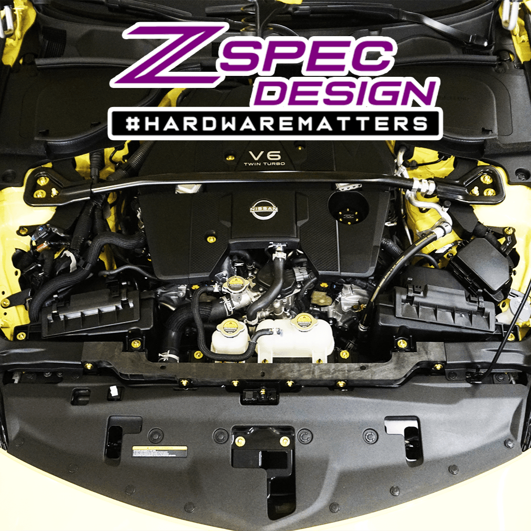 ZSPEC Stage-1 Dress Up Bolts® Hardware Kit for Nissan Z RZ34, Titanium - ZSD-389764-ZSD-389771-ZSD-389788-ZSD-389795-ZSD-389801-  DRIVEN - 13
