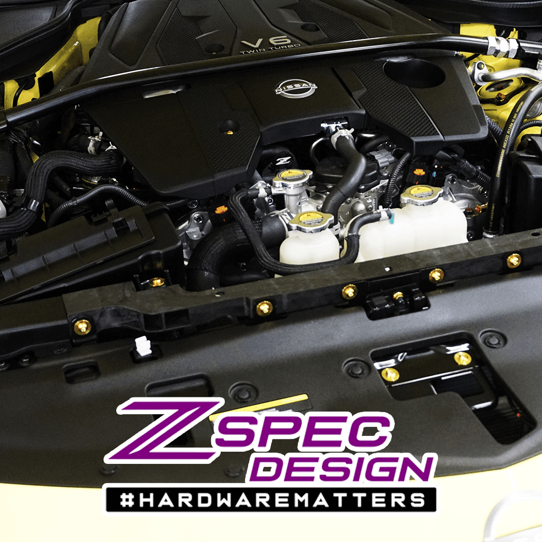 ZSPEC Stage-1 Dress Up Bolts® Hardware Kit for Nissan Z RZ34, Titanium - ZSD-389764-ZSD-389771-ZSD-389788-ZSD-389795-ZSD-389801-  DRIVEN - 12