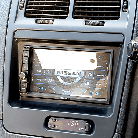 ZSPEC RHD Double-Din Radio Bezel Face-Plate for Nissan Z32 300zx, Bezel-ONLY - ZSD-203404-  DRIVEN - 2