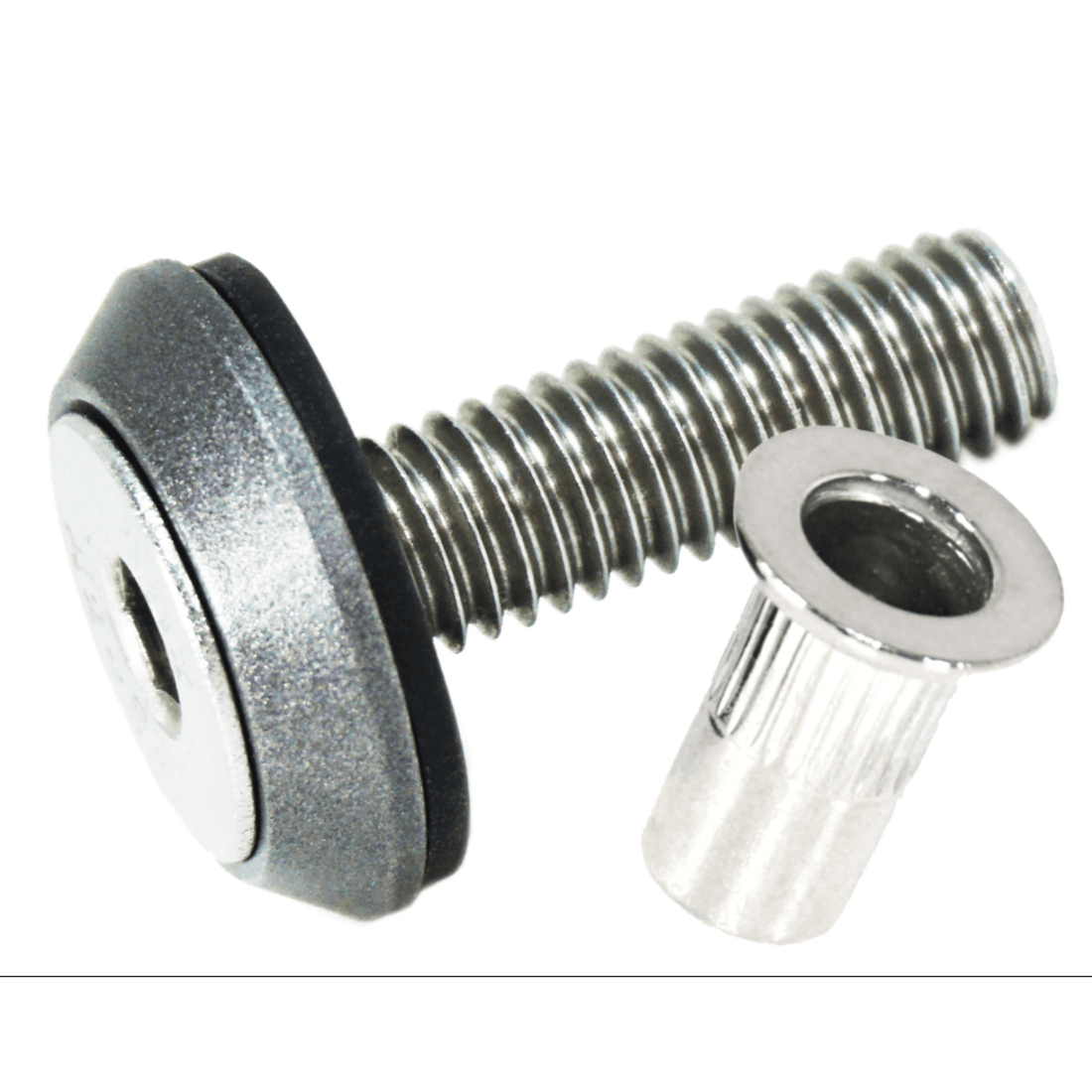 ZSPEC Body Kit Fastener, Low-Profile M5x20mm, Stainless & Billet, w/Rivet Nut, per Each - ZSD-375477-ZSD-375484-ZSD-375491-ZSD-375507-ZSD-375514-  DRIVEN - 1
