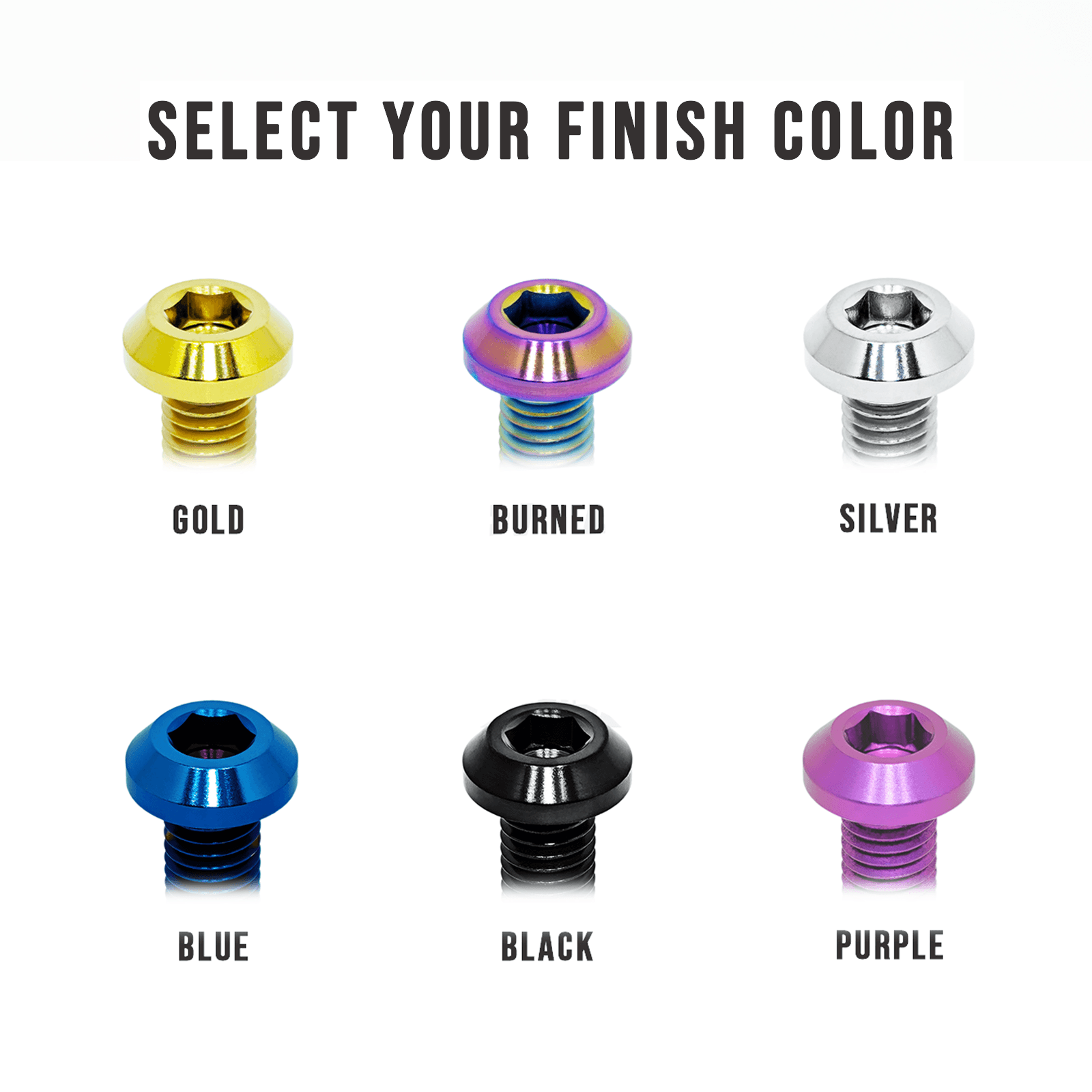 ZSPEC M10-1.25x25mm Dress Up Bolts® Fastener, Titanium GR5, Angled Head, Per Each - ZSD-382147-ZSD-382154-ZSD-382161-ZSD-382178-ZSD-382185-  DRIVEN - 1