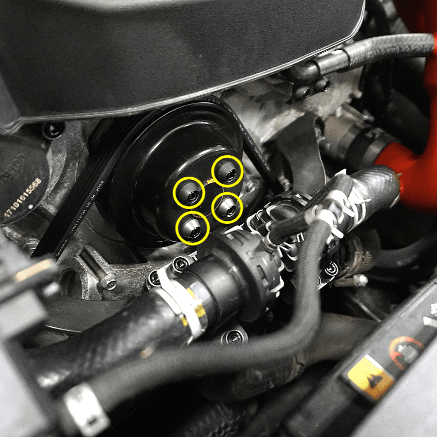 ZSPEC Upper-Pulley Fastener Kit for '18+ Stinger GT, Titanium & Billet - ZSD-002830-ZSD-002847-ZSD-002854-ZSD-002861-ZSD-002878-  DRIVEN - 1