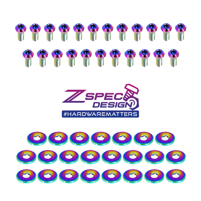 ZSPEC Utili-Track Sides & Rear Fastener Kit for '05+ Nissan Frontier D40/D41, Titanium - ZSD-392214-ZSD-392221-ZSD-392238-ZSD-392245-ZSD-392252-  DRIVEN - 4