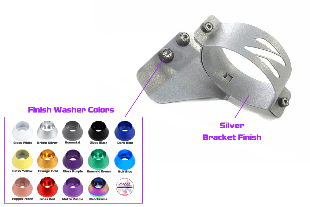 ZSPEC RHD Fuel Filter Bracket for Nissan Z32 300zx '90-96, Silver - ZSD-388330-ZSD-388347-ZSD-388354-ZSD-388361-ZSD-388378-  DRIVEN - 4