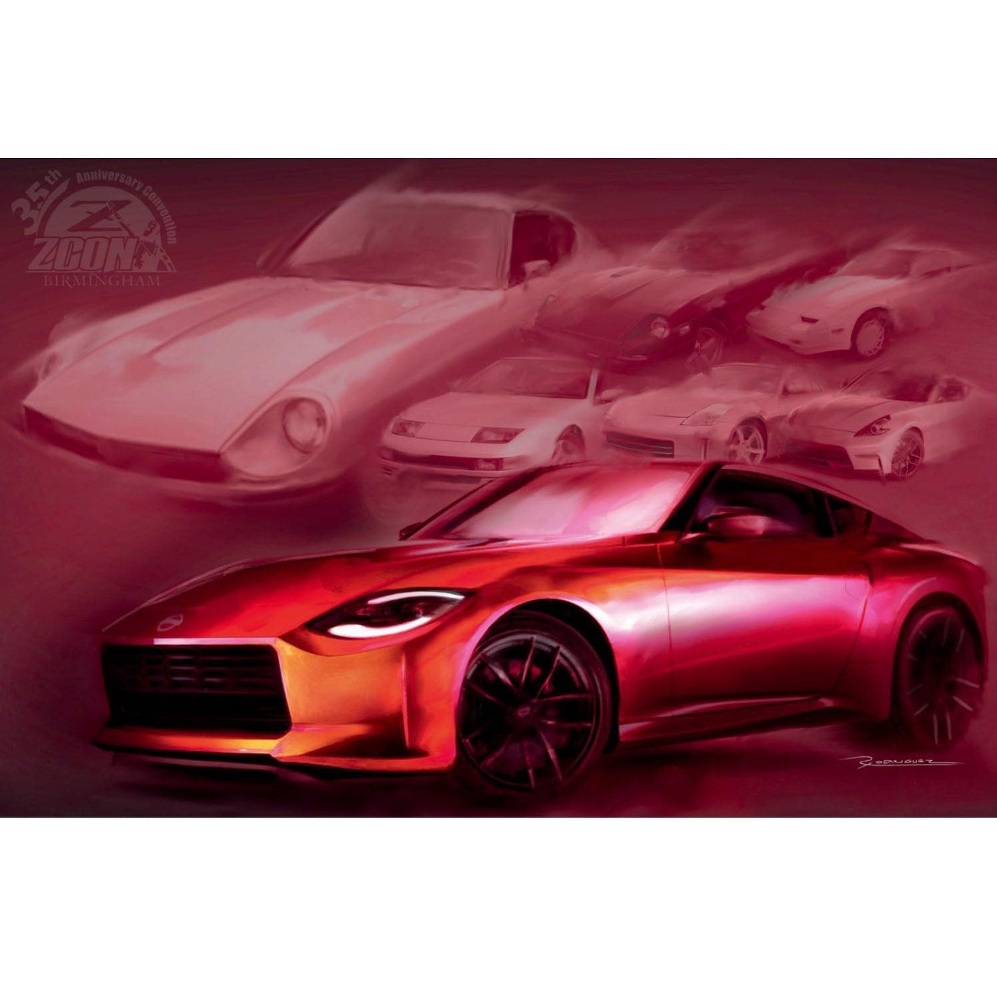 New Z "Legends" Poster produced for ZCON 2022 Birmingham Event, 24" x 36" Size - ZSD-187292-  DRIVEN - 1