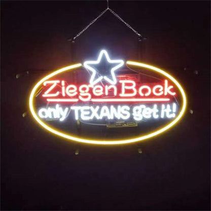 Ziegen Bock Only Texans Get it Neon Light Sign - ME266-  DRIVEN - 1