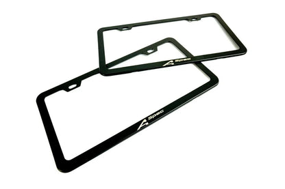 "A Spec" License Plate Frame - Black, Pair - sfb23INTLPF-ASPEC-  DRIVEN - 1