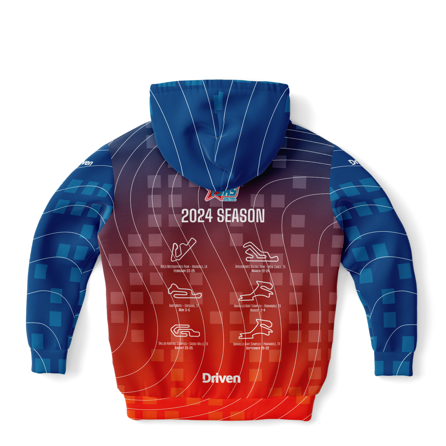 DRIVEN | TSRS '24 | Hoodie - Child - Red/Blue - | DRIVEN | - SBKHDA-556869-XXS-SBKHDA-556869-XS-SBKHDA-556869-S-SBKHDA-556869-M-SBKHDA-556869-L-SBKHDA-556869-XL