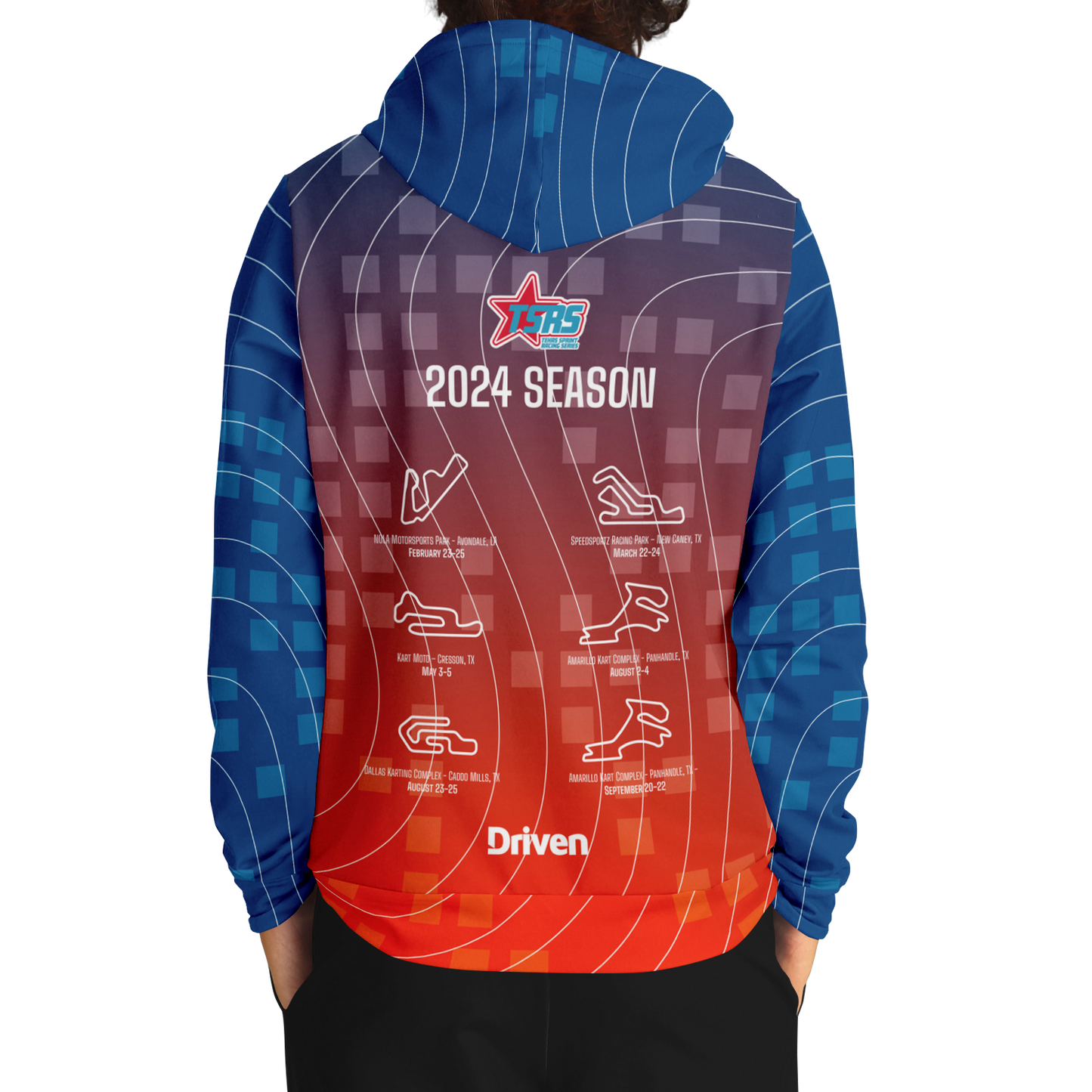 DRIVEN | TSRS '24 | Hoodie - Adult - Red/Blue