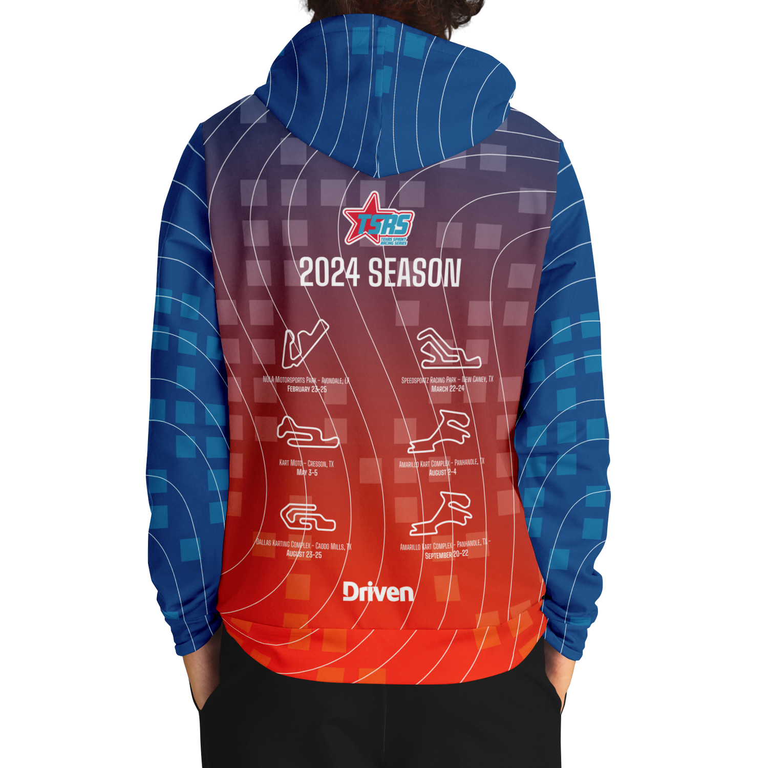 DRIVEN | TSRS '24 | Hoodie - Adult - Red/Blue - | DRIVEN | - SBHDA-551893-XS-SBHDA-551893-S-SBHDA-551893-M-SBHDA-551893-L-SBHDA-551893-XL-SBHDA-551893-2XL-SBHDA-551893-3XL-SBHDA-551893-4XL