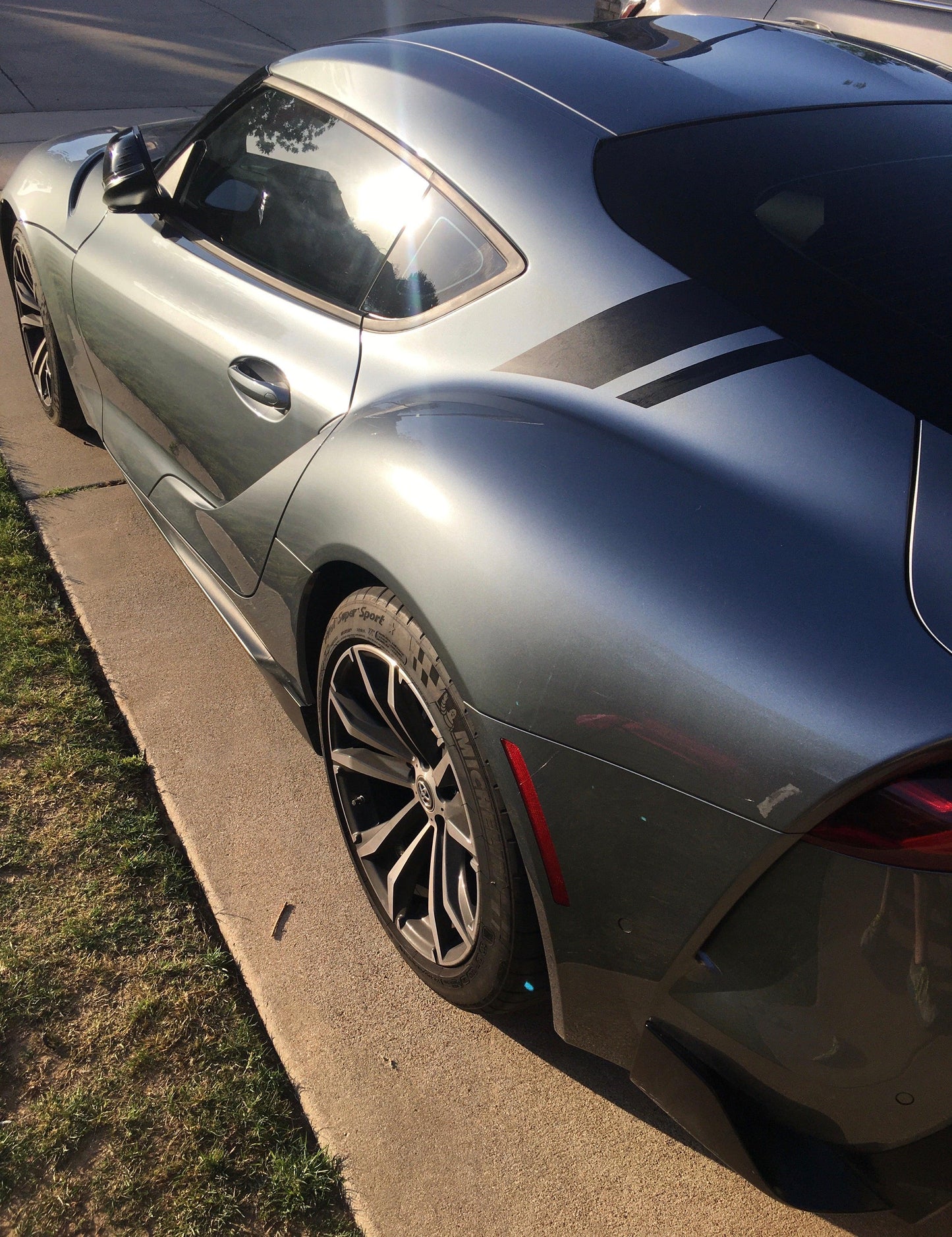 A91 Style Supra Rear Decklid Stripes - 2020+ Supra - A91DECKSTPGB-A91DECKSTPMB-A91DECKSTP3DBK-A91DECKSTPRD-A91DECKSTPOR-  DRIVEN - 3