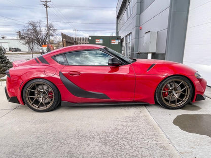 A91 Style Supra Rear Decklid Stripes - 2020+ Supra - A91DECKSTPGB-A91DECKSTPMB-A91DECKSTP3DBK-A91DECKSTPRD-A91DECKSTPOR-  DRIVEN - 4