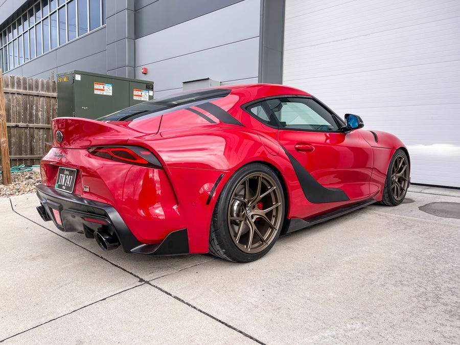 A91 Style Supra Rear Decklid Stripes - 2020+ Supra - A91DECKSTPGB-A91DECKSTPMB-A91DECKSTP3DBK-A91DECKSTPRD-A91DECKSTPOR-  DRIVEN - 5