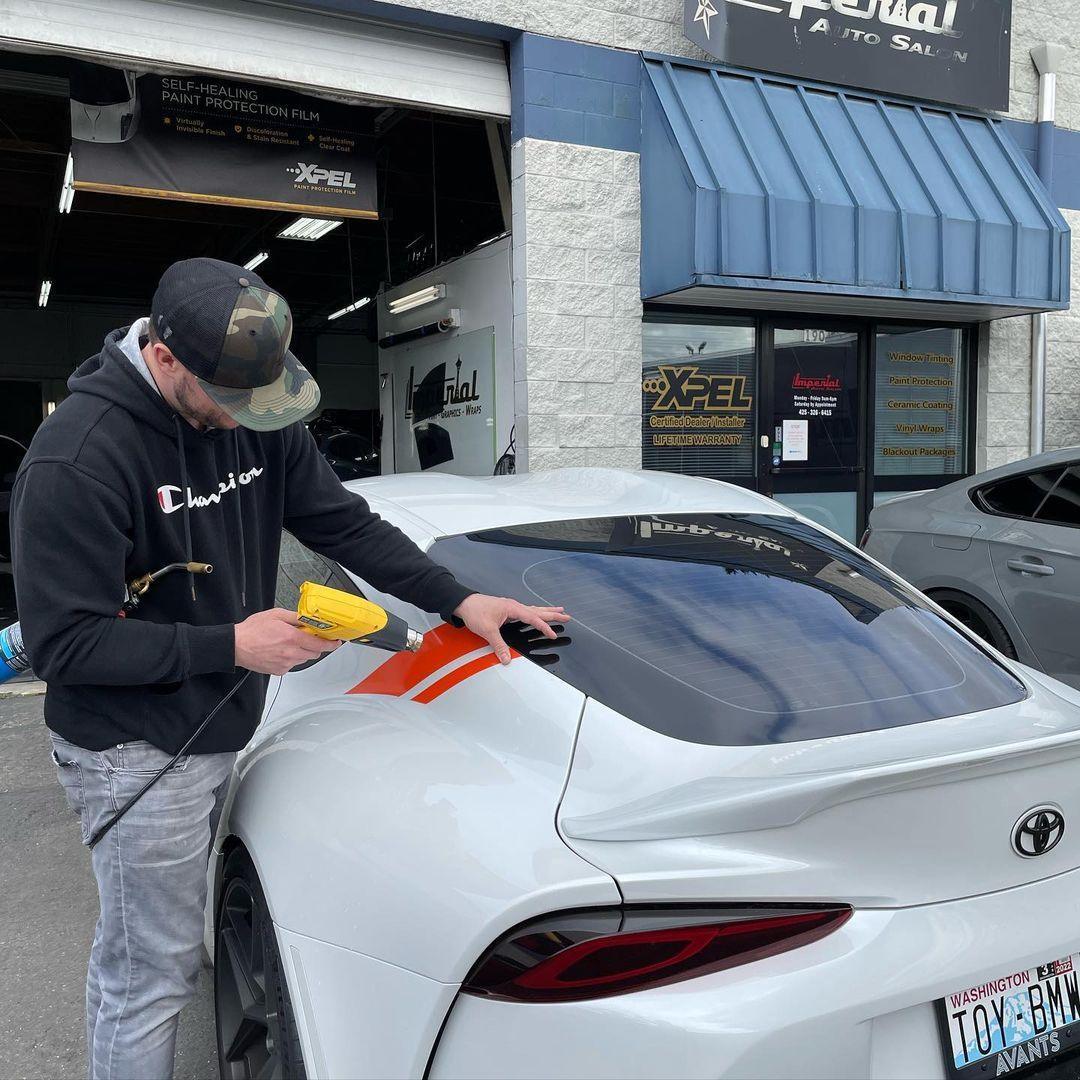 A91 Style Supra Rear Decklid Stripes - 2020+ Supra - A91DECKSTPGB-A91DECKSTPMB-A91DECKSTP3DBK-A91DECKSTPRD-A91DECKSTPOR-  DRIVEN - 6