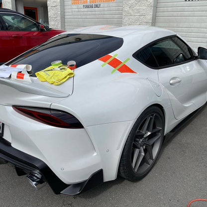 A91 Style Supra Rear Decklid Stripes - 2020+ Supra - A91DECKSTPGB-A91DECKSTPMB-A91DECKSTP3DBK-A91DECKSTPRD-A91DECKSTPOR-  DRIVEN - 9