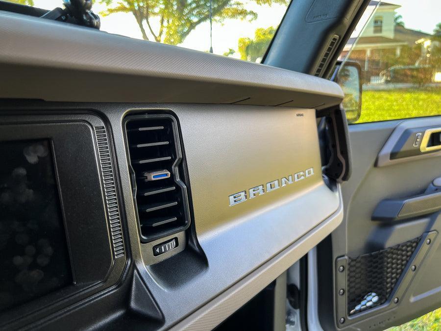 AC Vent Tab Inlays - 2021+ Bronco - 21BRONCOACTAB-BO-21BRONCOACTAB-BG-21BRONCOACTAB-OR-21BRONCOACTAB-RD-21BRONCOACTAB-BL-  DRIVEN - 1